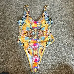 Super cool design low back swimsuit- built in bra